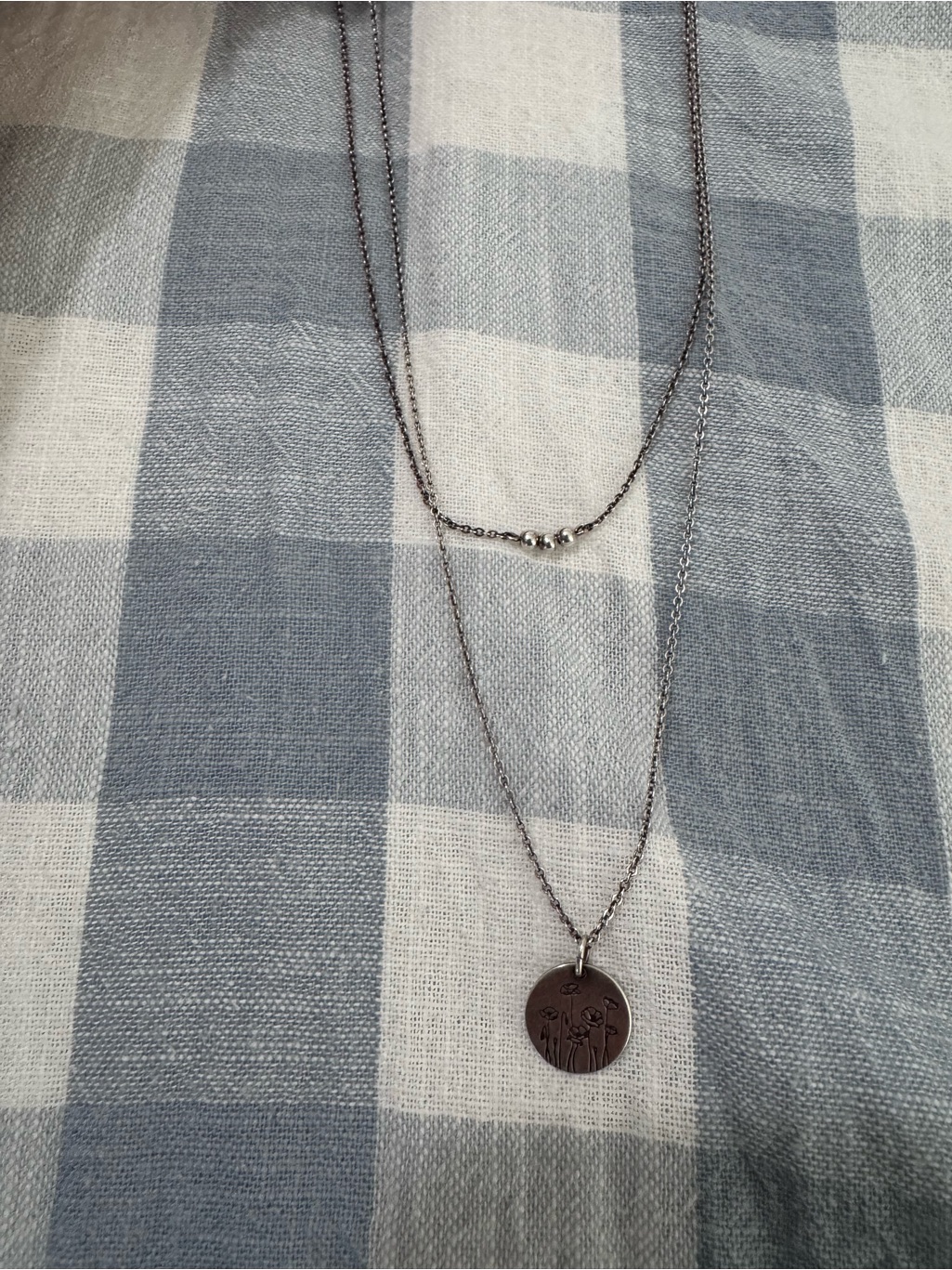 Two Gldn Sterling Silver Floral Necklaces — image 4 of 8